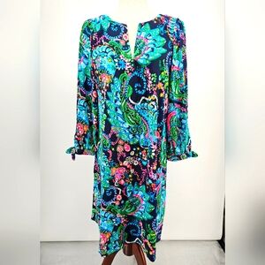 Lilly Pulitzer Cath 3/4 sleeve dress in Take Me To Sea Style 006076